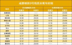 号线桂龙坐、龙港坐首班车时间为06:00